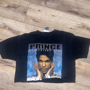 Prince artist Black Graphic   Top oversized